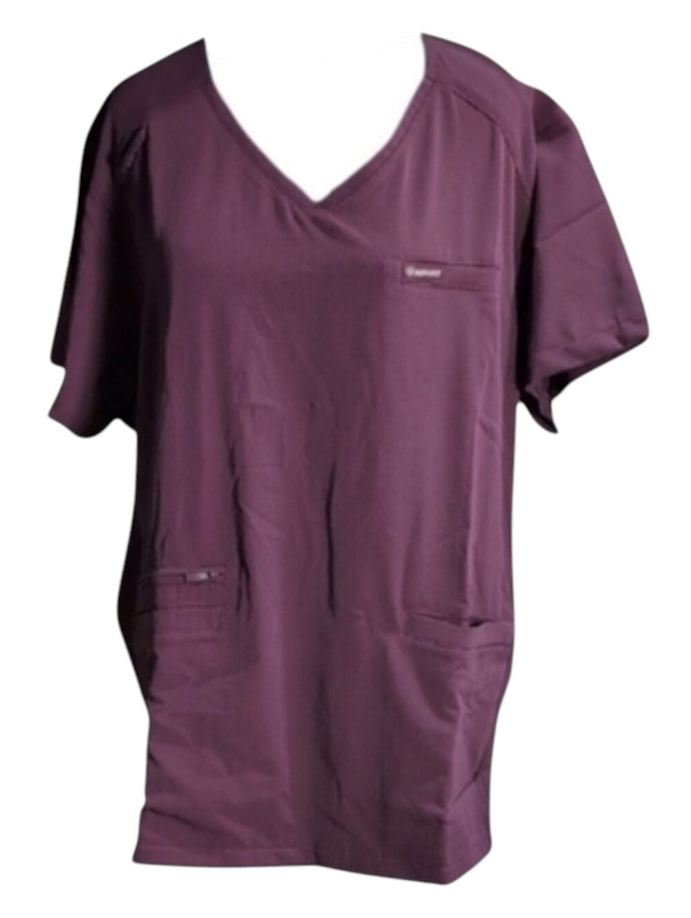 Ariat Clara 6 Pocket Scrub Top in Wine Tasting *Please Read Size 2XL